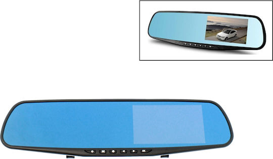 1080P Mirror Car DVR Set with Rear Camera, 4.3" Display with Clip