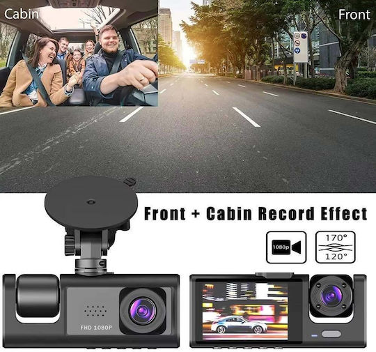 Xdc309 Автомобилна DVR камера 1080P с дисплей 2" за Паркет със смукателна чаша