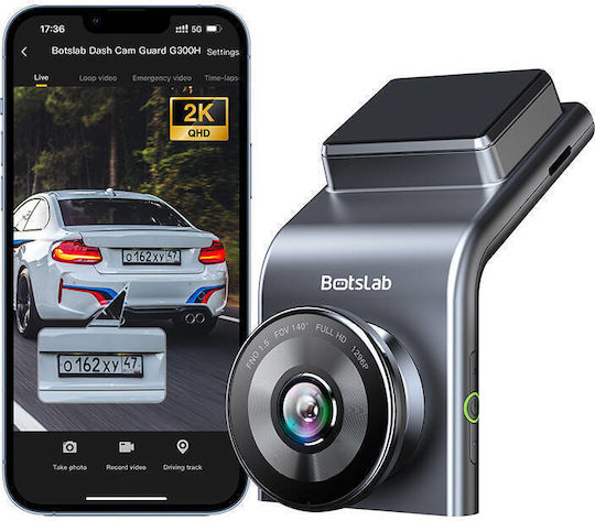 Botslab Κάμερα DVR Αυτοκινήτου 1080P Wi-Fi, GPS
