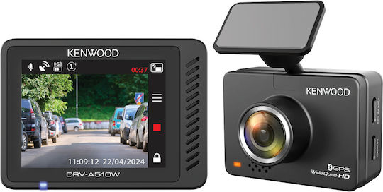 Kenwood DRV A510W Car DVR Camera 4K with 2" Screen Wi-Fi GPS