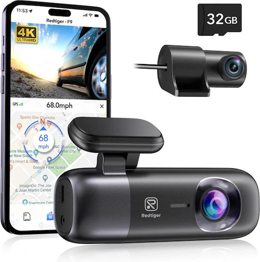 Redtiger F9 Autokamera-DVR-Set 1080P WLAN, GPS & Rückfahrkamera