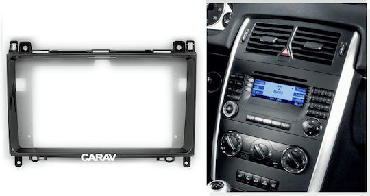 CARAV Industries Inc. DIN Fascia Panels 2 Din Compatible with Screen 9" for Mercedes-Benz Vito 2005-2012