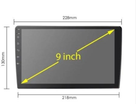 CARAV Industries Inc. Panoul ușii 2 Din Compatibilă cu Ecranul 9" pentru Toyota Hilux 2004 2015