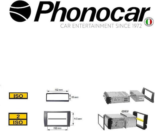 Phonocar Панел на вратата 2 Din за Citroen Jumper Fiat Ducato Peugeot Boxer