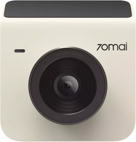 70Mai A400 & RC09 Сет Автомобилна DVR камера 1296P с дисплей 2" за Паркет със смукателна чаша & Камера за задно виждане Бял