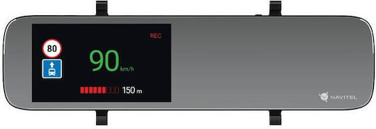 Navitel Set Spiegel mit Autodigitale Videorekorder 1080P mit Bildschirm 5.5" WLAN GPS & Rückfahrkamera