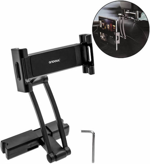 Andowl Car Mobile Mount with Adjustable Hooks Black