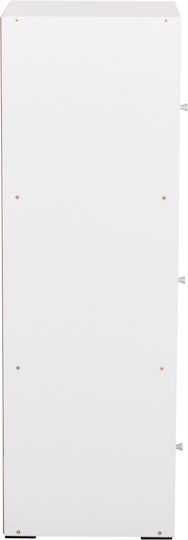 Soriano Wohnzimmer Schrank aus Spanplatte Weiß 40x39x119cm