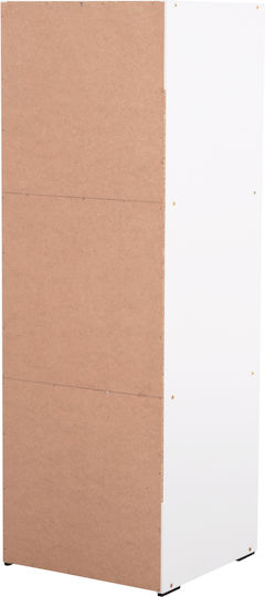 Soriano Wohnzimmer Schrank aus Spanplatte Weiß 40x39x119cm