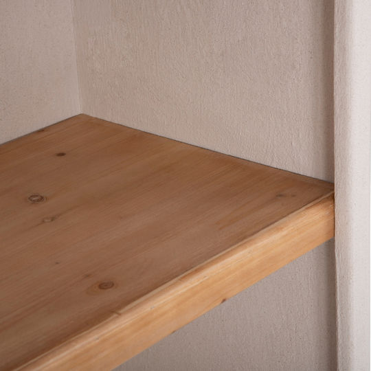 Bibliotecă Santorini Ecru-Natural 60x38x178 cm
