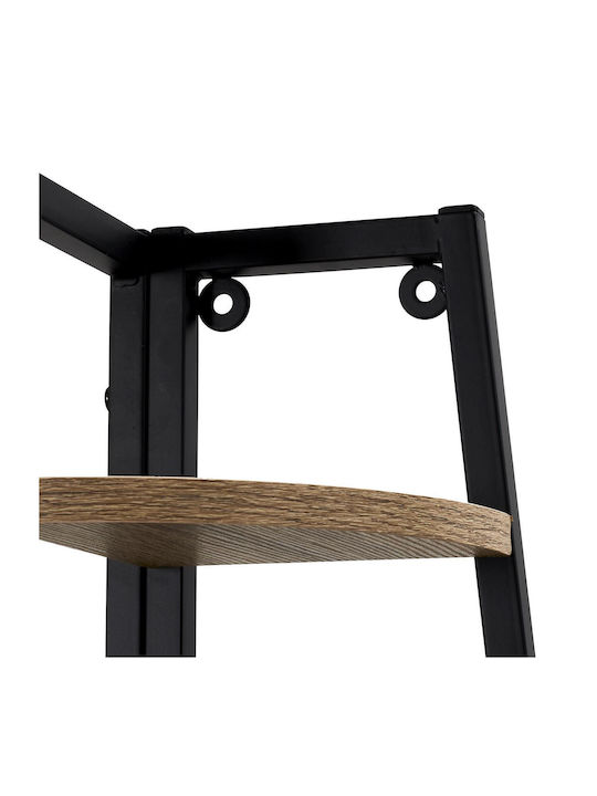 Γωνιακή Βιβλιοθήκη Καφέ 34.5x34.5x180εκ.
