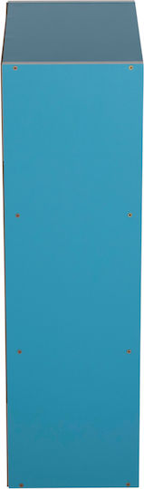 Βιβλιοθήκη Cubicon Μπλε 38.5x23.5x80εκ.