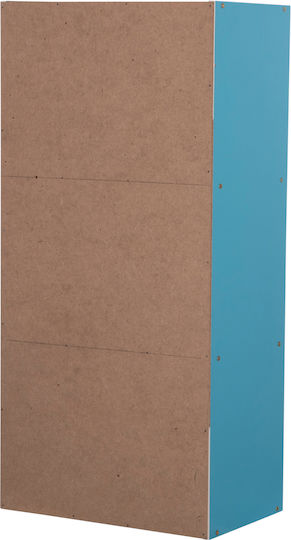 Βιβλιοθήκη Cubicon Μπλε 38.5x23.5x80εκ.