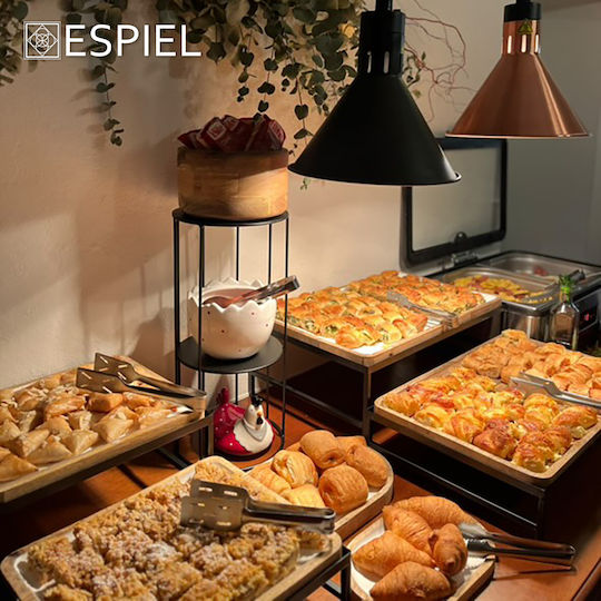 Espiel Buffet Display Stand Metallic 21cm 1pcs