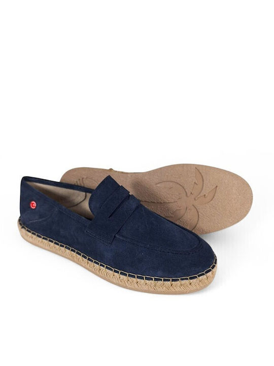 Wildleder Herren Espadrilles in Blau Farbe