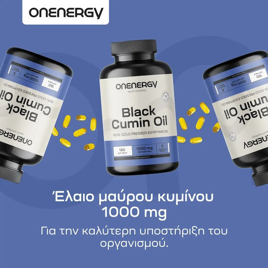 OnEnergy Black Cumin Oil 1000mg 180 κάψουλες