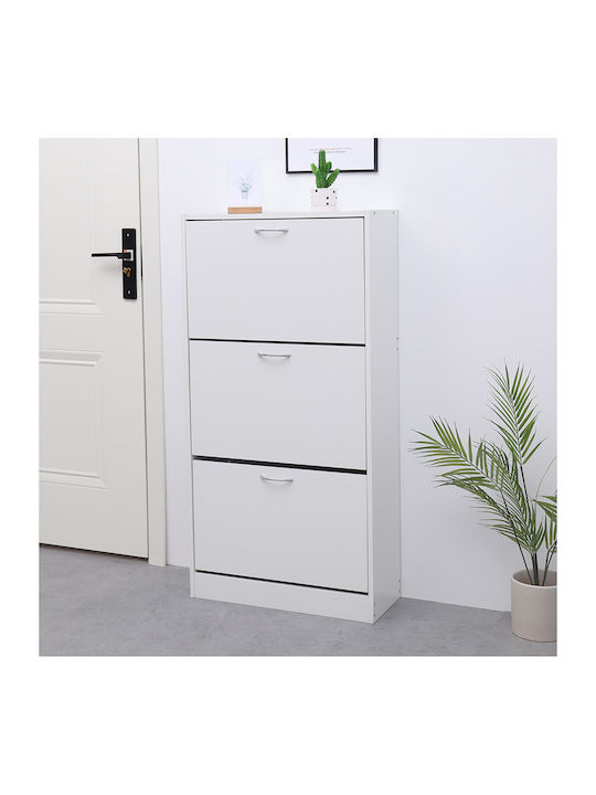 Holz Schuhschrank Cynthia 3d 60x24x118cm