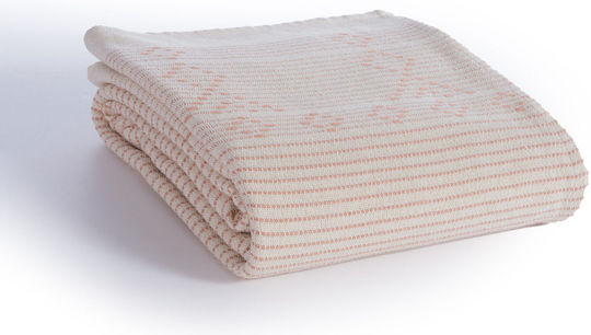Nef-Nef Homeware Resan Decken & Couchdecken Zweisitzer-Sofa Überwurf 180x250cm Pfirsich
