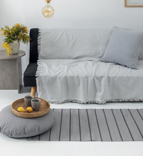 Palamaiki Leta Armchair Throw 180x180cm Grey