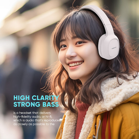 Sonic Gear Airphone 3 Wireless Wired Over Ear Headphones with 8 Hours Playing Time Beige