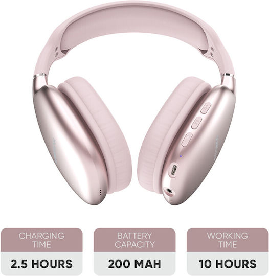 Sonic Gear Airphone 6 Kabellose Bluetooth Über Ohr Kopfhörer mit 10 Stunden Betriebszeit Gold