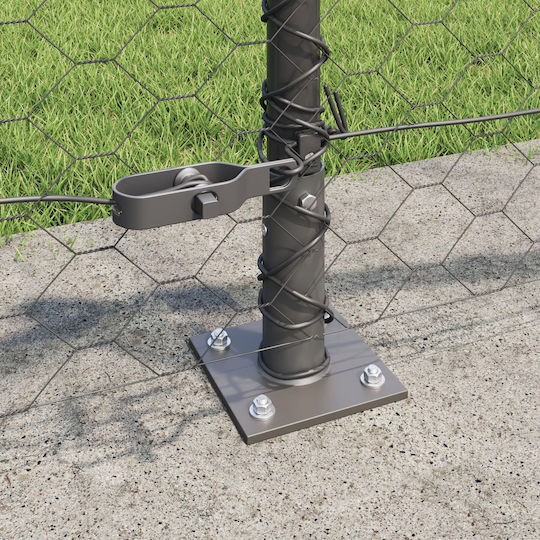 vidaXL Plasă de sârmă Galvanizat Module Gri 0.5x50m