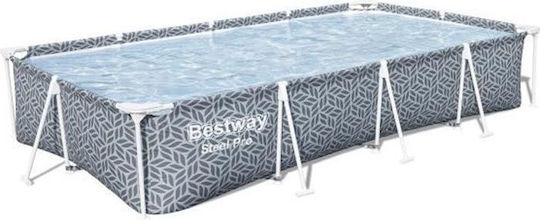 Bestway Басейн 4lt С Метална Рамка 366x201x66см Сив