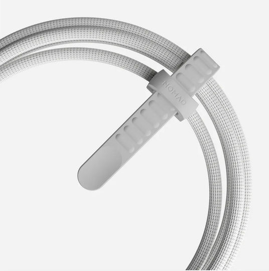 Nomad Kevlar Braided USB 2.0 USB-C Cable Male - USB-C 240W PD White 1.5m