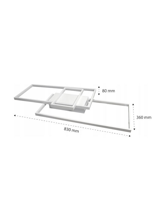 Lvt Πλαφονιέρα 83εκ. LED με Τηλεχειριστήριο