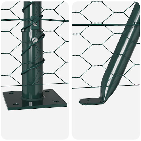 vidaXL Garden Fencing Material 13pcs Green