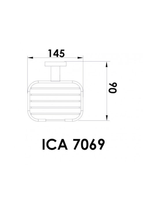 Inter Ceramic Σαπουνοθήκη Ασημί 6928354220087