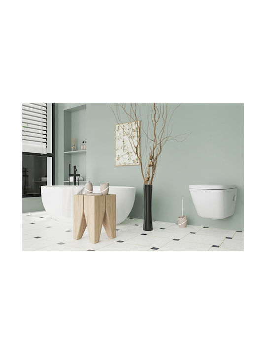 Inter Ceramic Ποτηροθήκη από Ρητίνη Μπεζ 6988354216756