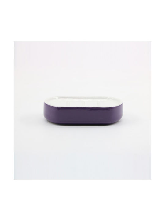 Inter Ceramic Σαπουνοθήκη από Ρητίνη Μωβ 6988354232343