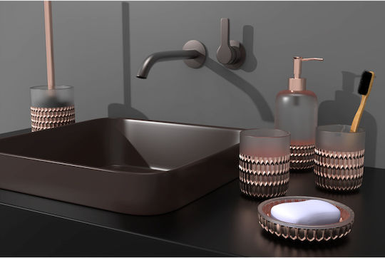 Inter Ceramic Soap Dish made of Resin Rose Gold