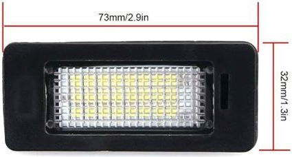 Best-Ka Lumini pentru plăcuțele de înmatriculare Lumini LED pentru BMW E39 / E60 / E90 / E46 / M3 / E91 / E92 / M5 Mini Cabrio 2buc
