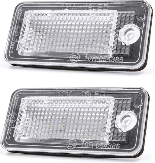 Best-Ka Светлини за регистрационната табела LED за Audi S3 / A4 / S4 / A6 / A8 / Q7 / A3 / A5 / S5 / S6 / S8 / RS4 / RS6 Citroen C6 1бр