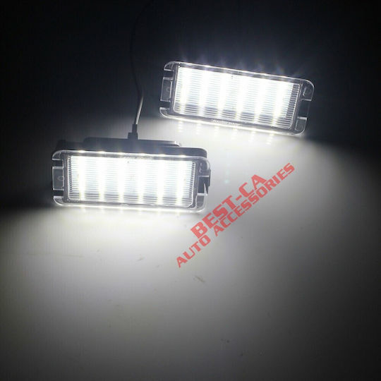 Best-Ka Светлини за регистрационната табела LED 12V за Seat Алтеа / Леон / Ибица / Ароса / Толедо / Кордоба 2бр
