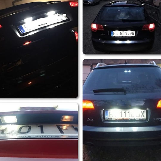 Best-Ka Светлини за регистрационната табела LED за Audi S3 / A4 / S4 / A6 / A8 / Q7 / A3 / A5 / S5 / S6 / S8 / RS4 / RS6 Citroen C6 1бр