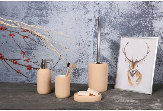 Inter Ceramic Kunststoff Badezimmer Toilettenbürste Beige