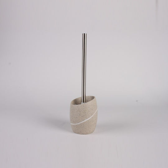 Inter Ceramic Kunststoff Badezimmer Toilettenbürste Beige