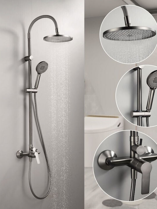 Inter Ceramic Duschsäule ohne Armatur Gray
