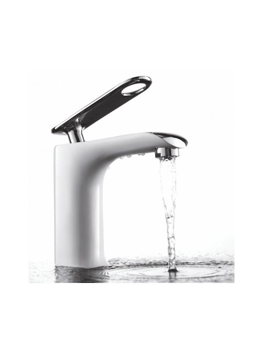 Inter Ceramic Миксер Смесител за мивка Бял
