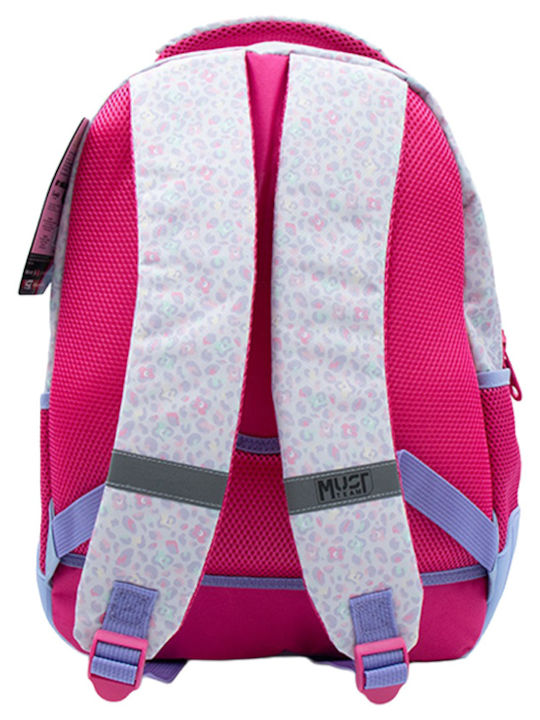 Must Team Schulranzen Rucksack Grundschule mit Flaschenhalter Hellblaue 25Liter 32 x 18 x 43cm 2025