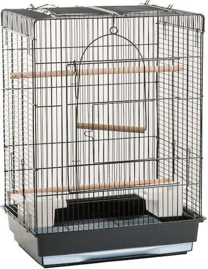 MrZoo Κλουβί Πτηνών Caroline 42.5x30x57εκ. Μαύρο