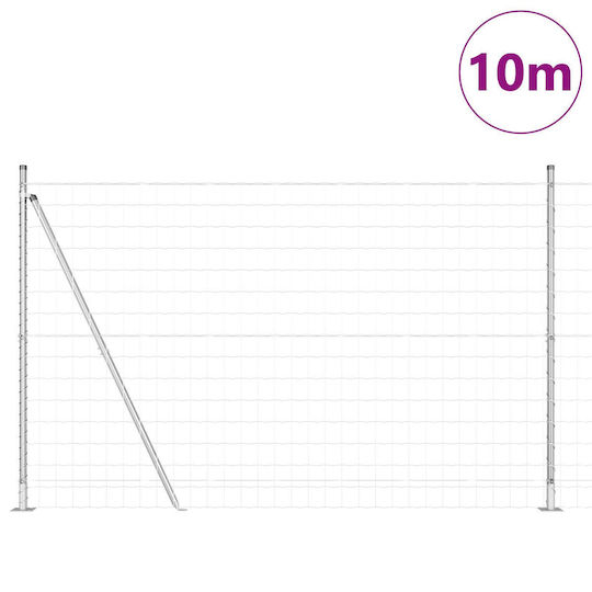 vidaXL Beine Post-Unterstützung für Gartenzaun aus Metall 150cm 1Stück Gray