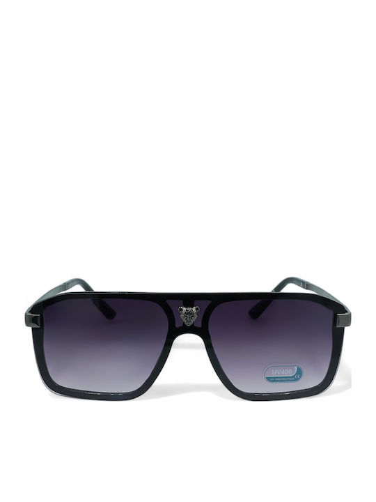 Optosquad Unisex Γυαλιά Ηλίου με Μαύρο Μεταλλικό Σκελετό και Μαύρο Ντεγκραντέ Φακό 25221