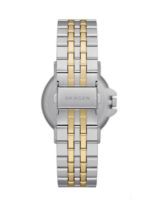 Skagen Signatur Ceas Bărbați 40mm Baterie Cu Brățară Din Metal Argintie
