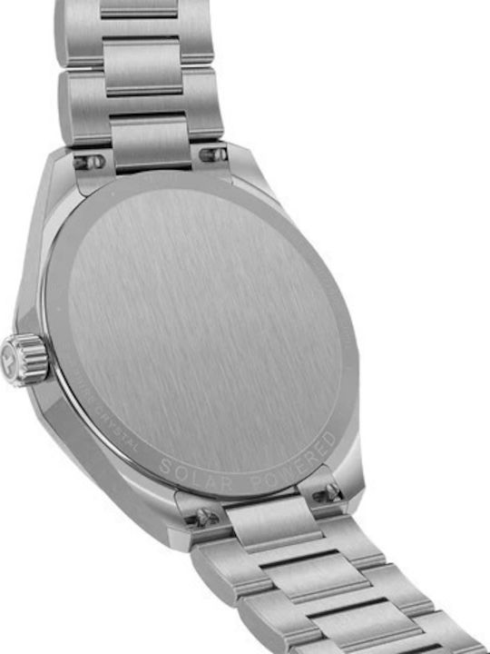 Tissot Men's Watch Solar with Silver Metal Bracelet