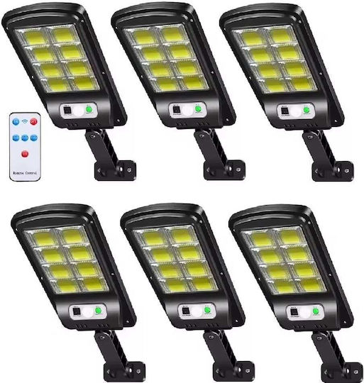 Jortan Set 6 Lămpi Solare Stradal cu Senzor de Mișcare și Telecomandă IP67 36bucx11bucx4buccm