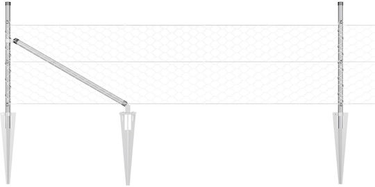 vidaXL Plasă de sârmă Galvanizat Module Gri 0.5x10m